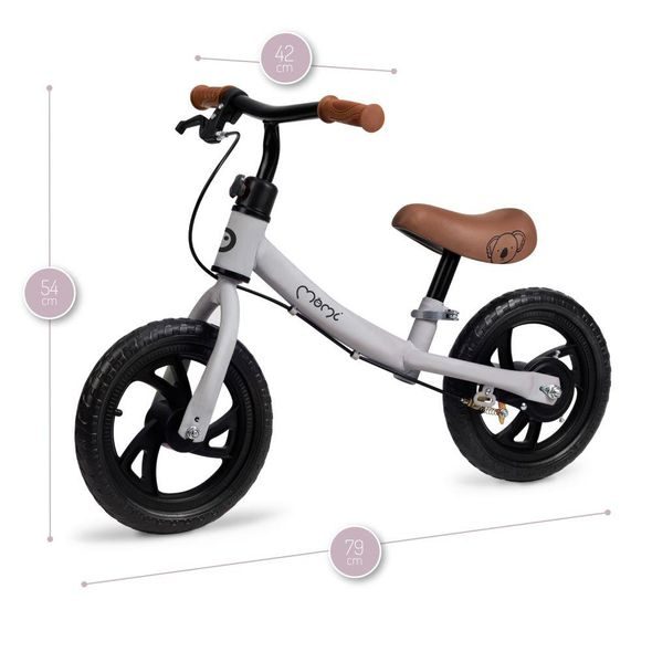 MOMI ODRÁŽEDLO BREKI S BRZDOU ŠEDÉ - VOZÍTKA A ODRÁŽEDLA - PRO DĚTI