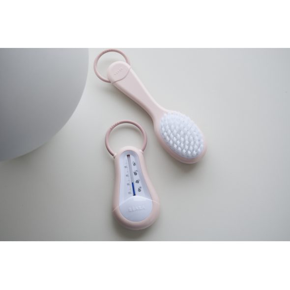 BEABA DĚTSKÝ KARTÁČ A HŘEBEN OLD PINK - HŘEBÍNKY A KARTÁČKY - KOUPÁNÍ A ZDRAVÍ