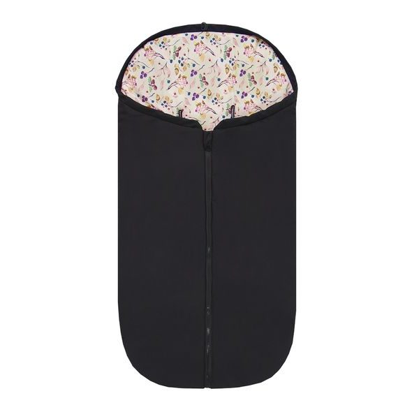 EMITEX FUSAK 2V1 COCOON SOFTSHELL BLACK + AUTUMN BERRIES - FUSAKY DO KOČÁRKU - KOČÁRKY A PŘÍSLUŠENSTVÍ