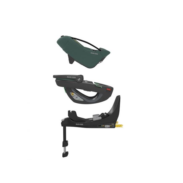 MAXI-COSI CORAL 360 AUTOSEDAČKA ESSENTIAL GREEN + ZÁKLADNA FAMILYFIX 360 PRO - AUTOSEDAČKY 0-13KG - AUTOSEDAČKY A PŘÍSLUŠENSTVÍ