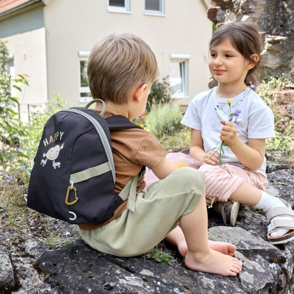 LÄSSIG KIDS TINY BACKPACK OUTDOOR CLOUD DARK BLUE - BATOHY A TAŠKY - PRO DĚTI