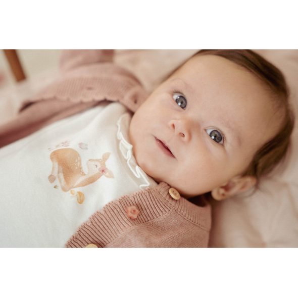 LITTLE DUTCH KARDIGAN PLETENÝ FAIRY PINK VEL. 68 - KABÁTKY, MIKINKY - PRO DĚTI