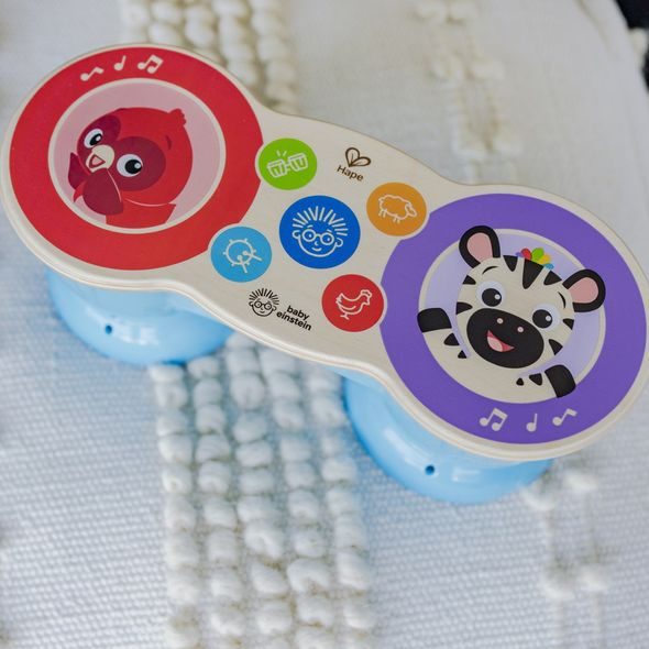 BABY EINSTEIN HRAČKA HUDEBNÍ BUBNY UPBEAT TUNES MAGIC TOUCH HAPE 6M+ - HUDEBNÍ NÁSTROJE - PRO DĚTI