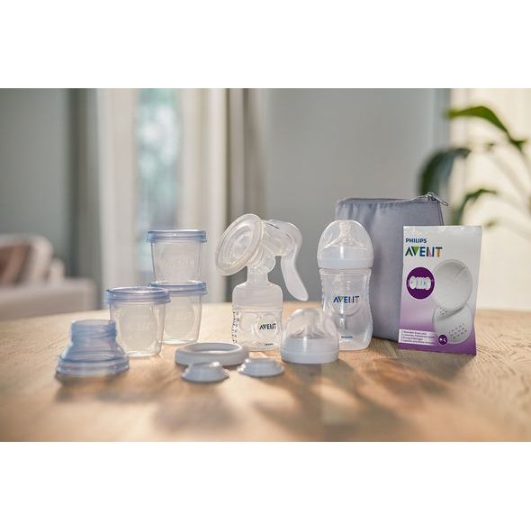 PHILIPS AVENT ODSÁVAČKA MATEŘSKÉHO MLÉKA MANUÁLNÍ - STARTOVNÍ SADA - ODSÁVAČKY MATEŘSKÉHO MLÉKA - KRMENÍ
