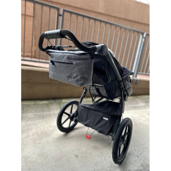 PINKIE ORGANIZÉR GREY MELANGE CLOSED - ORGANIZÉRY A KOŠÍKY - KOČÁRKY A PŘÍSLUŠENSTVÍ