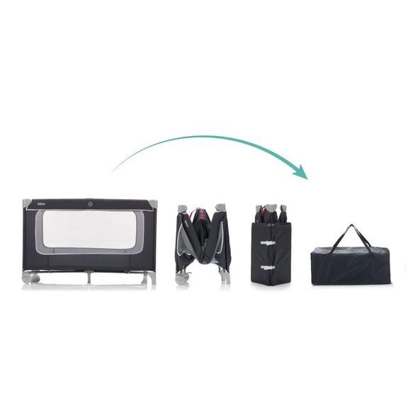 FILLIKID CESTOVNÍ POSTÝLKA PARIS DARKGREY MELANGE - CESTOVNÍ POSTÝLKY - SPINKÁNÍ