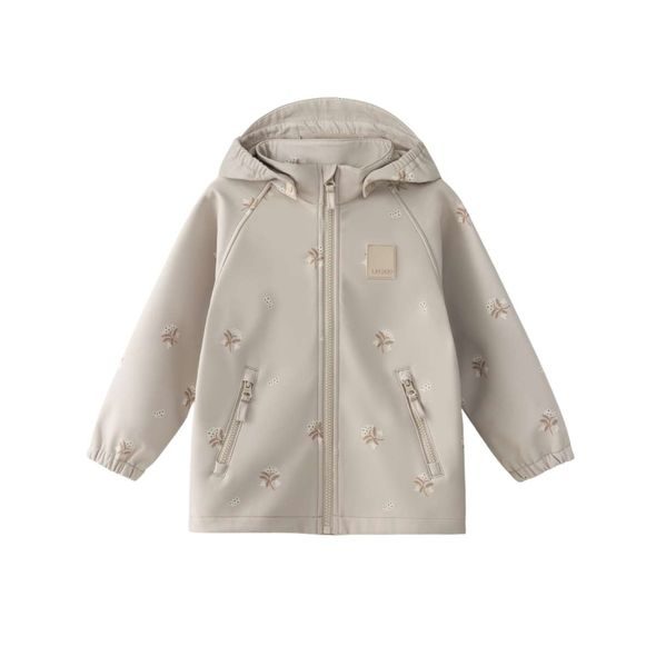 LEOKID SOFTSHELLOVÁ BUNDA LAKE SILVER CLOUD FLOWER VEL. 104 - BUNDY - PRO DĚTI