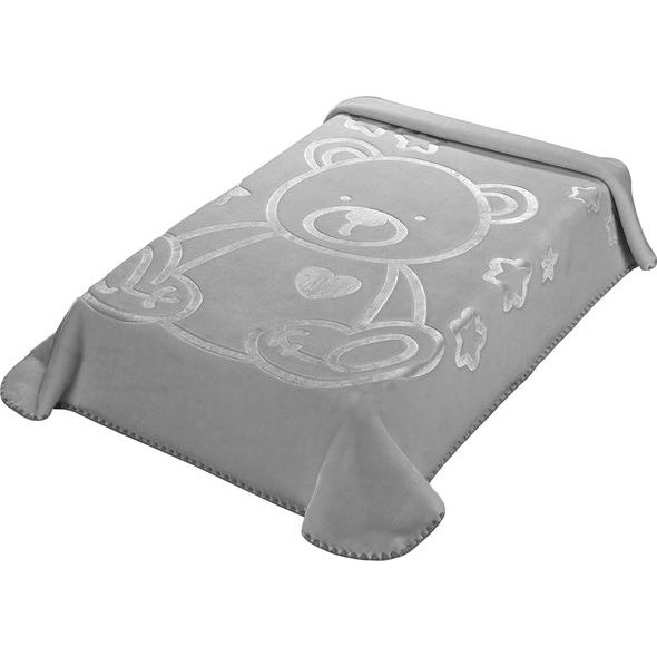 SCARLETT ŠPANĚLSKÁ DEKA I97 ŠEDÁ 110X140CM - DĚTSKÉ DEKY PRO MIMINKA - SPINKÁNÍ