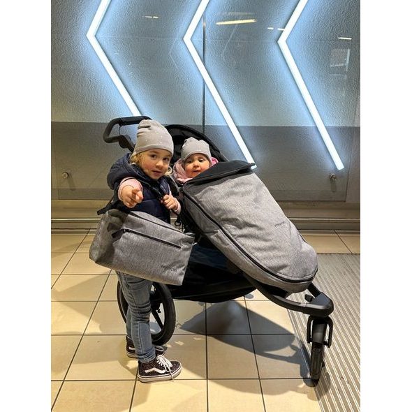 PINKIE ORGANIZÉR GREY MELANGE CLOSED - ORGANIZÉRY A KOŠÍKY - KOČÁRKY A PŘÍSLUŠENSTVÍ