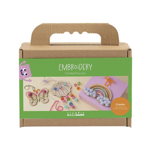 CREATIV COMPANY KREATIVNÍ SADA VYŠÍVÁNÍ DŘEVĚNÝCH DEKORACÍ - VÝTVARNÉ POMŮCKY A HRAČKY - PRO DĚTI