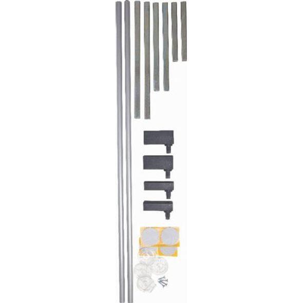 BABYDAN 2 PRODLOUŽENÍ Á 7CM KOV STŘÍBRNÁ VÝŠKA 75CM - BEZPEČNOST DĚTÍ V DOMÁCNOSTI - KOUPÁNÍ A ZDRAVÍ