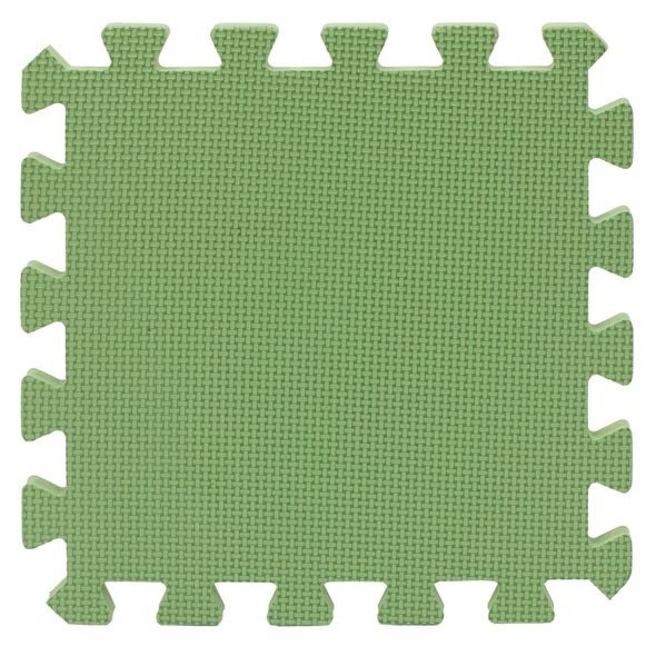 RIALTO BABY HRACÍ PODLOŽKA PUZZLE S OKRAJEM GREEN 92X92 CM - HRACÍ PODLOŽKY NA ZEM - SPINKÁNÍ
