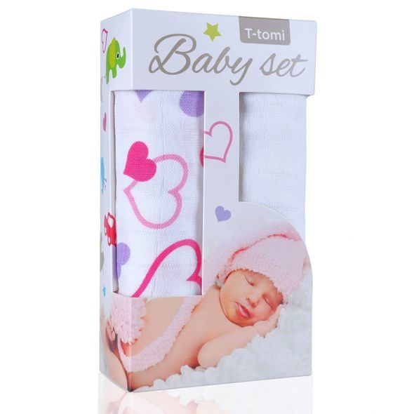 T-TOMI BABY SET - BAMBUSOVÉ OSUŠKY JEDNOBAREVNÉ - OSUŠKY A DĚTSKÉ ŽUPANY - KOUPÁNÍ A ZDRAVÍ
