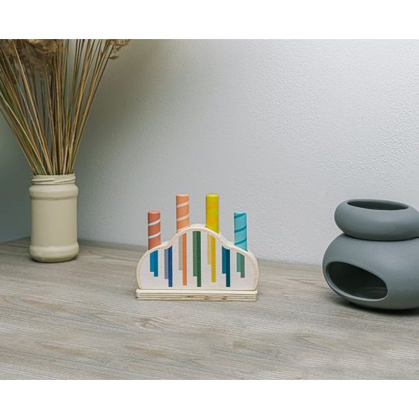 ZOPA DŘEVĚNÁ VYSKAKOVACÍ HRAČKA - MOTORICKÉ A HRY - PRO DĚTI