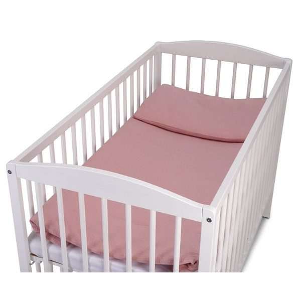 TOMI POVLEČENÍ K2 MUŠELÍN 120X90 TM. RŮŽOVÝ - POVLEČENÍ DO POSTÝLKY - SPINKÁNÍ