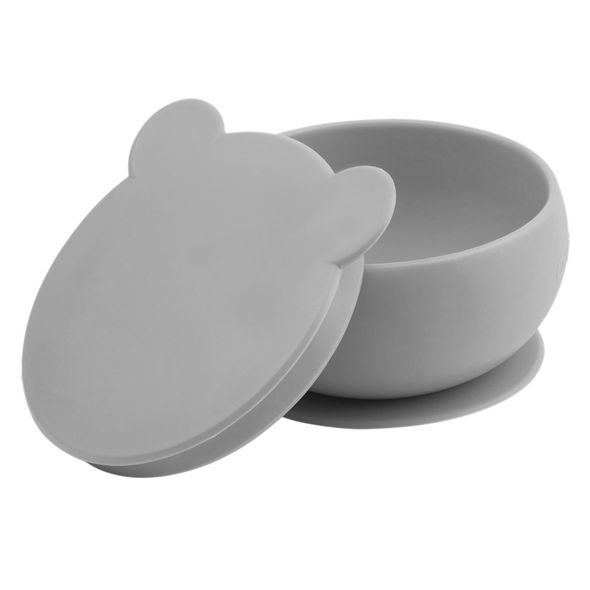 MINIKOIOI MISKA SILIKONOVÁ S PŘÍSAVKOU - GREY - MISKY, TALÍŘKY A PODLOŽKY - KRMENÍ