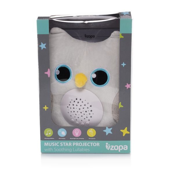 ZOPA PLYŠOVÁ HRAČKA SOVA S PROJEKTOREM - PROJEKTORY - SPINKÁNÍ