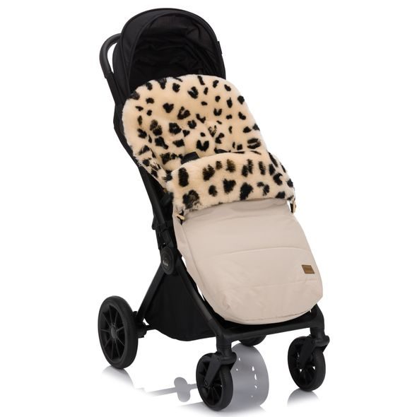 FILLIKID FUSAK ZIMNÍ Z MERINO JEHNĚČÍ KOŽEŠINY BERNINA SNOW LEOPARD NATURE - FUSAKY DO KOČÁRKU - KOČÁRKY A PŘÍSLUŠENSTVÍ
