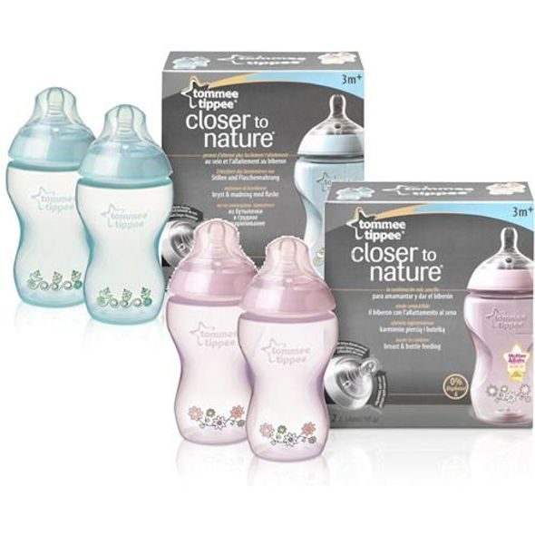 TOMMEE TIPPEE KOJENECKÁ LÁHEV S OBRÁZKY C2N, 2KS, 340ML, 3+M - KOJENECKÉ LAHVE - KRMENÍ