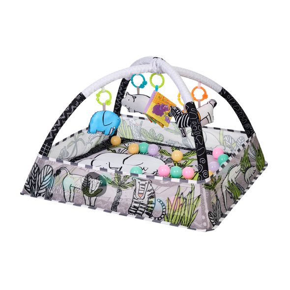 KIKKABOO HRACÍ DEKA S HRAZDOU A MÍČKY JUNGLE - HRACÍ DEKY - PRO DĚTI