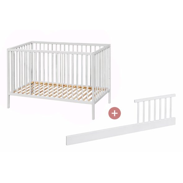 PETITE&MARS POSTÝLKA DŘEVĚNÁ NELA 120X60 CM S BOČNICÍ SIDE - DŘEVĚNÉ POSTÝLKY - SPINKÁNÍ