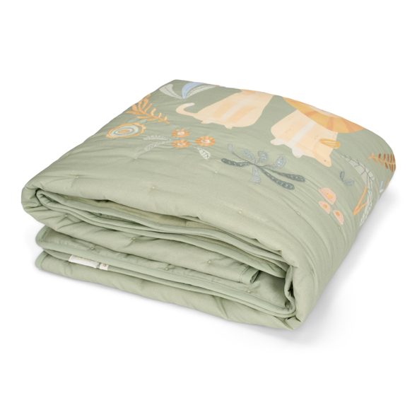 LITTLE DUTCH DEKA 70X100 CM GREEN SAFARI WONDERS - DĚTSKÉ DEKY PRO MIMINKA - SPINKÁNÍ