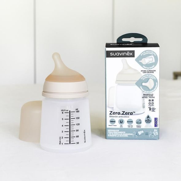 SUAVINÉX ANTIKOLIKOVÁ LÁHVIČKA ZERØ.ZERØ 180ML A - KOJENECKÉ LAHVE - KRMENÍ