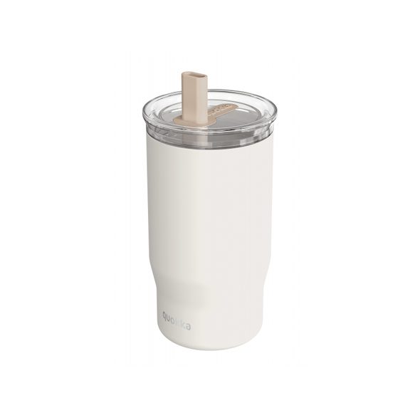 QUOKKA NEREZOVÝ TERMOHRNEK S BRČKEM MIST IVORY 720 ML - TERMOOBALY A TERMOSKY - KRMENÍ