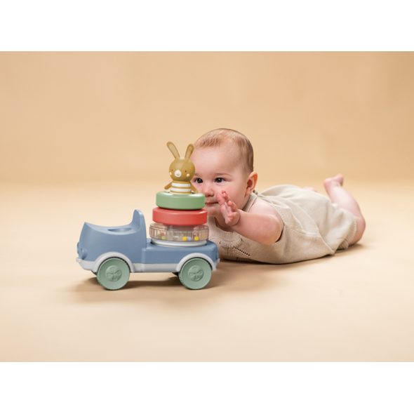 TAF TOYS NÁKLAĎÁK S PYRAMIDOU BUNNY - AUTÍČKA A VLÁČKY - PRO DĚTI