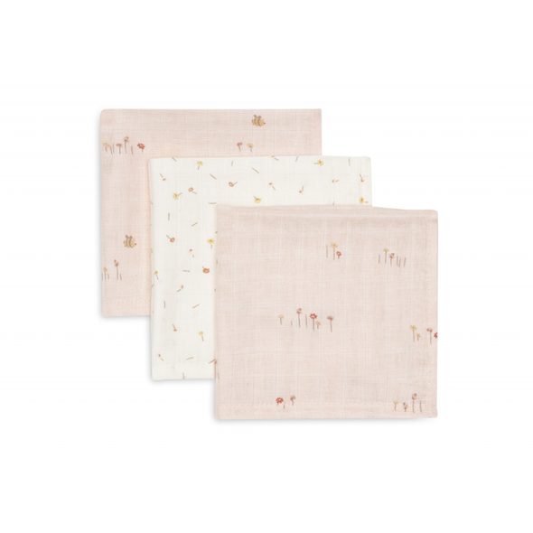 JOLLEIN UBROUSKY MUŠELÍNOVÉ 3 KS 31X31CM PRETTY PICNIC - LÁTKOVÉ UBROUSKY - PŘEBALOVÁNÍ