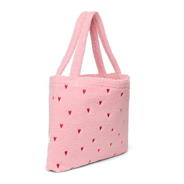STUDIO NOOS TEDDY MOM BAG | LIGHT PINK HEARTS - DOPLŇKY - PRO MAMINKY