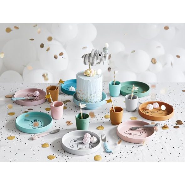 DONE BY DEER SILIKONOVÝ TALÍŘ KULATÝ - MISKY, TALÍŘKY A PODLOŽKY - KRMENÍ