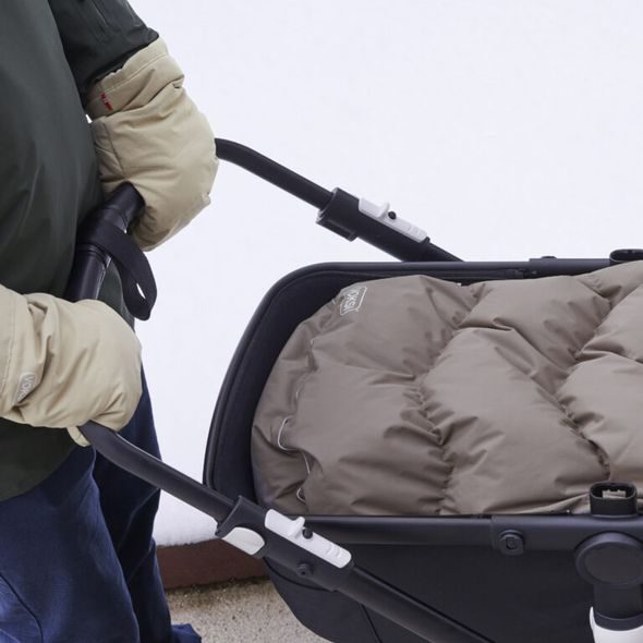 VOKSI STROLLER MITTEN MEADOW GREEN LIGHT GREY - RUKÁVNÍKY NA KOČÁREK - KOČÁRKY A PŘÍSLUŠENSTVÍ