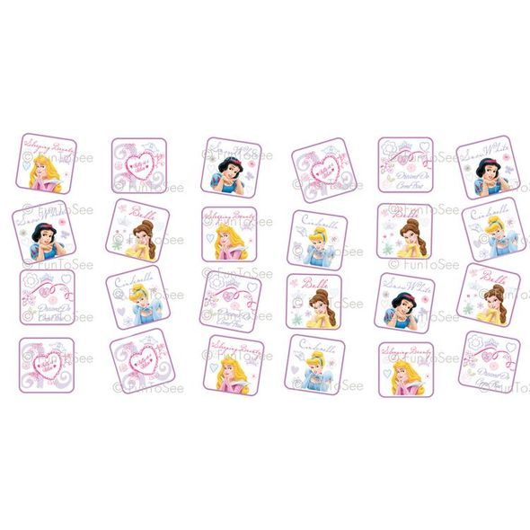 SAMOLEPKY STICK-A-PICS 24KS DISNEY PRINCESS - DEKORACE A POLIČKY - SPINKÁNÍ