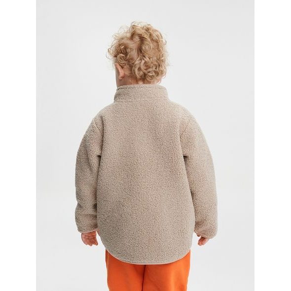 LEOKID FLEECOVÁ BUNDA THEO ALMOND MILK VEL. 98 - BUNDY - PRO DĚTI