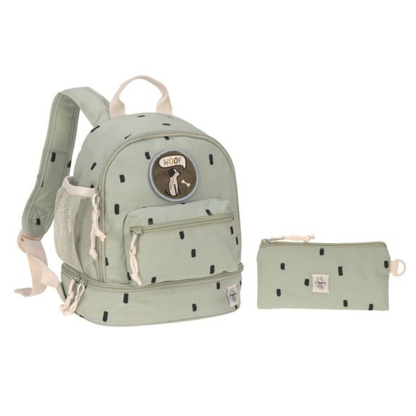 LÄSSIG MINI BACKPACK HAPPY PRINTS LIGHT OLIVE - BATOHY A TAŠKY - PRO DĚTI