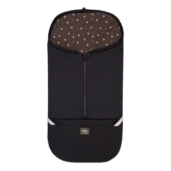 EMITEX FUSAK 2V1 COCOON SOFTSHELL BROWN HEART - FUSAKY DO KOČÁRKU - KOČÁRKY A PŘÍSLUŠENSTVÍ