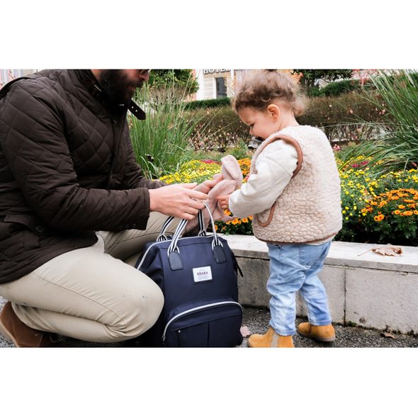 BEABA PŘEBALOVACÍ BATOH WELLINGTON BLUE MARINE - PŘEBALOVACÍ BATOHY - KOČÁRKY A PŘÍSLUŠENSTVÍ