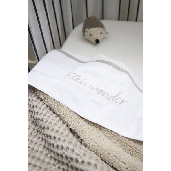 MEYCO DEKA DO POSTÝLKY WAFFLE TEDDY FLEECE - GREIGE - DĚTSKÉ DEKY PRO MIMINKA - SPINKÁNÍ