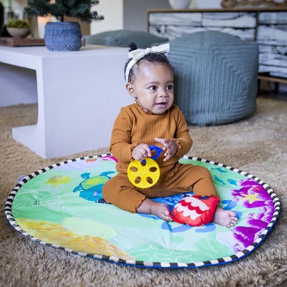 BABY EINSTEIN DEKA NA HRANÍ 2V1 S VODNÍ PODLOŽKOU SEA FLOOR EXPLORERS™ 0M+ - HRACÍ DEKY - PRO DĚTI