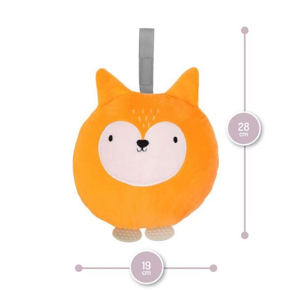 MOMI ŠUMÍCÍ HRAČKA LULU LIŠKA ORANŽOVÁ - USÍNÁČCI ŠUMÍCÍ / S TLUKOTEM - PRO DĚTI