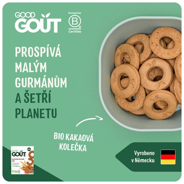 GOOD GOUT BIO KAKAOVÁ KOLEČKA 80 G - TYČINKY/SUŠENKY - KRMENÍ