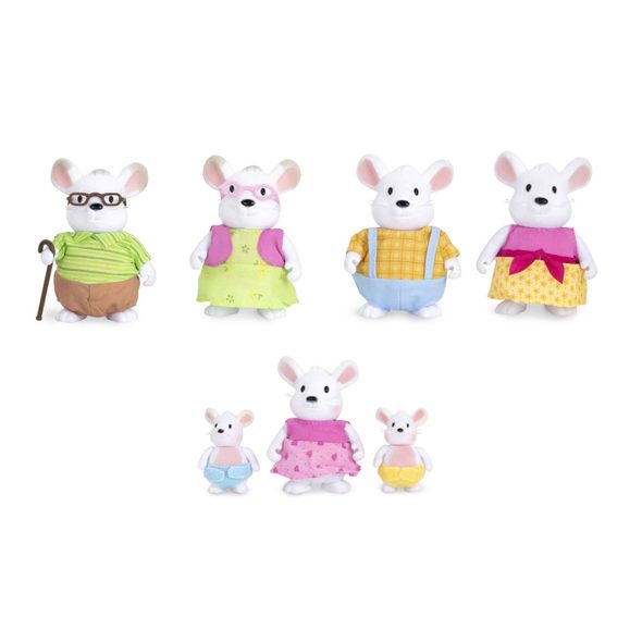 LI'L WOODZEEZ RODINA MYŠÍ S PRARODIČI NIBBLEKIN - ZVÍŘATA - PRO DĚTI