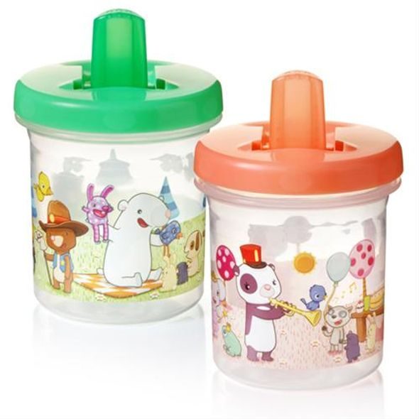 TOMMEE TIPPEE HRNEČEK PRŮHLEDNÝ S OBRÁZKY 200 ML - KOJENECKÉ LAHVE - KRMENÍ