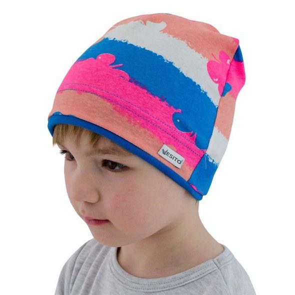 ESITO DĚTSKÁ ČEPICE NEONOVÝ MOTÝL - ČEPIČKY A KLOBOUČKY - PRO DĚTI