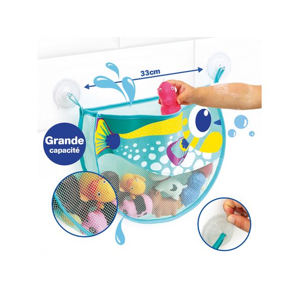 LUDI KOŠ NA HRAČKY DO KOUPELNY RYBA - HRAČKY DO VANY - PRO DĚTI