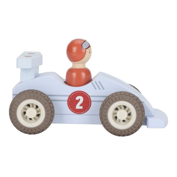 LITTLE DUTCH ZÁVODNÍ AUTÍČKA NA SETRVAČNÍK DŘEVĚNÁ - LITTLE DUTCH - PRO DĚTI