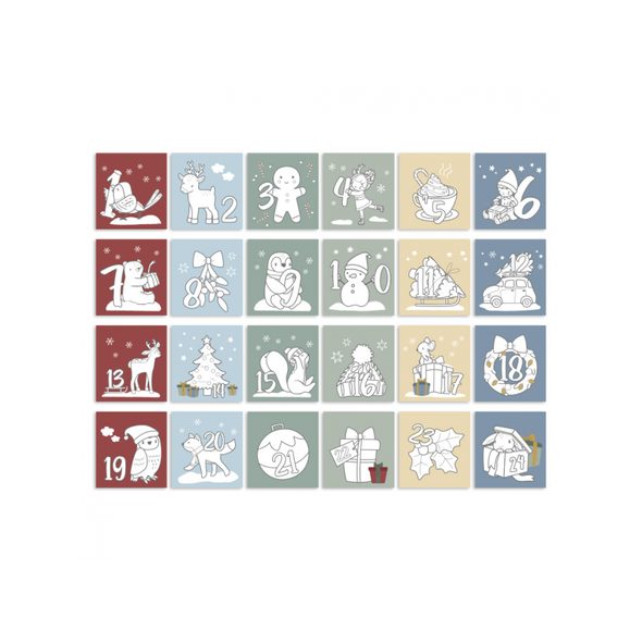 LITTLE DUTCH ADVENTNÍ KALENDÁŘ OMALOVÁNKY - LITTLE DUTCH - PRO DĚTI