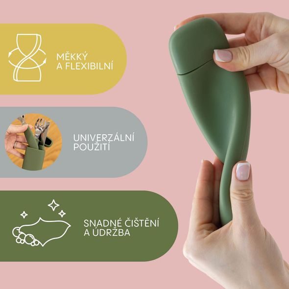 ZOPA SILIKONOVÉ POUZDRO NA PŘÍBOR - LŽIČKY A PŘÍBORY - KRMENÍ