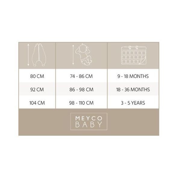 MEYCO JUMPER 104 CM SLUB TEAM NO SLEEP - TAUPE/OFFWHITE - SPACÍ PYTLE - SPINKÁNÍ